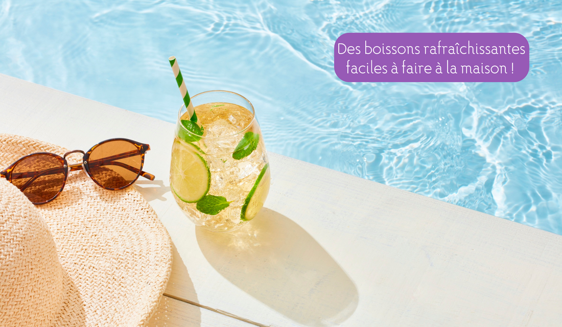 🍋 5 idées de boissons ultra fraîches sans sucre ajouté !
