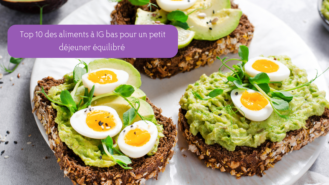 aliments à IG bas petit dejeuner