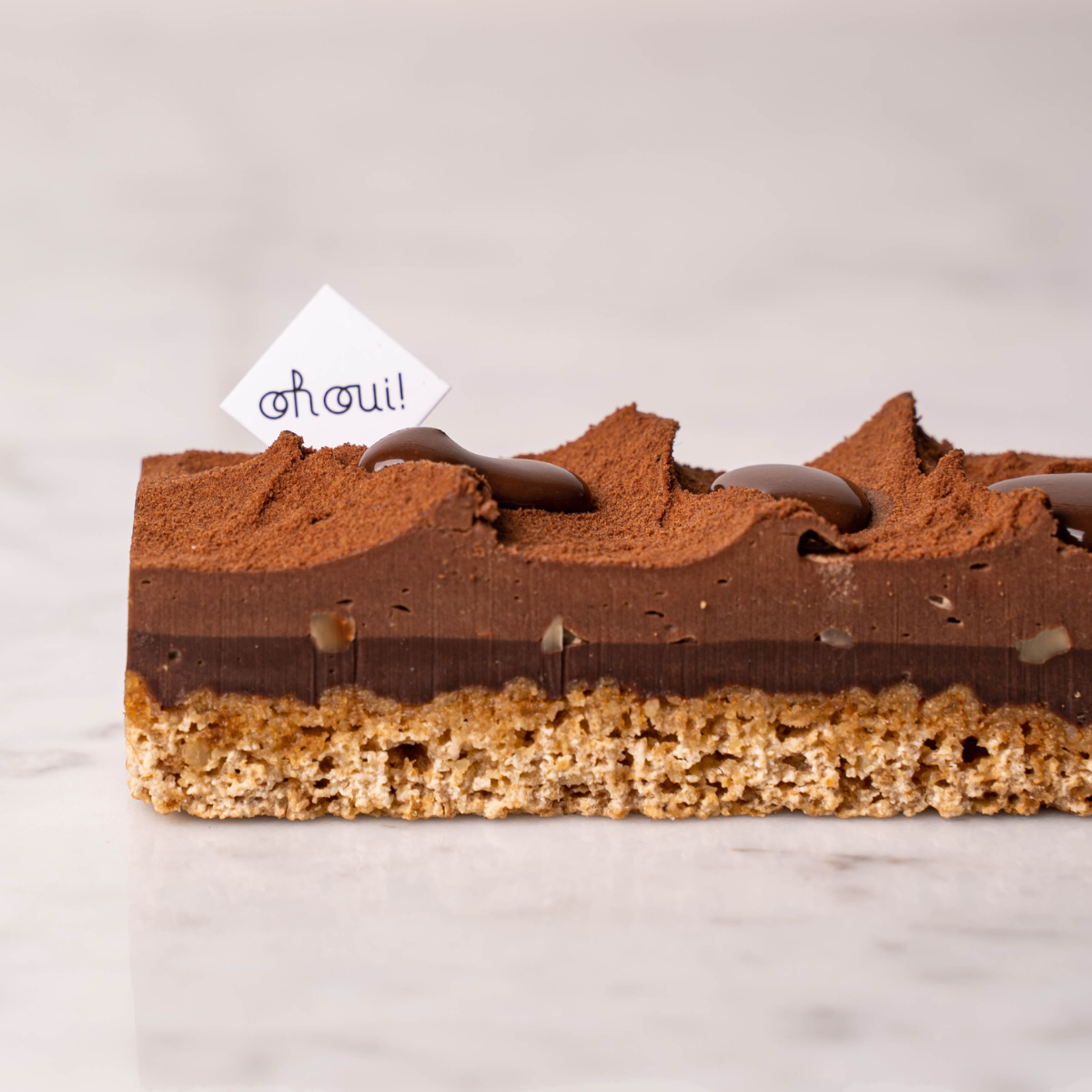 Dark chocolate dessert