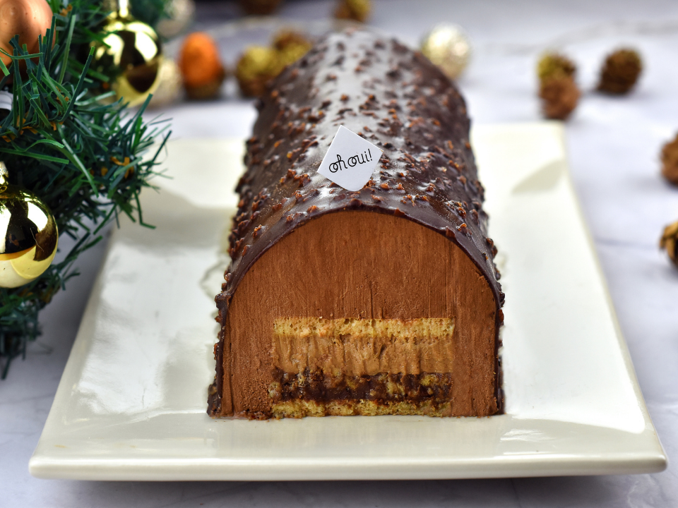 Pre order chocolate hazelnut log