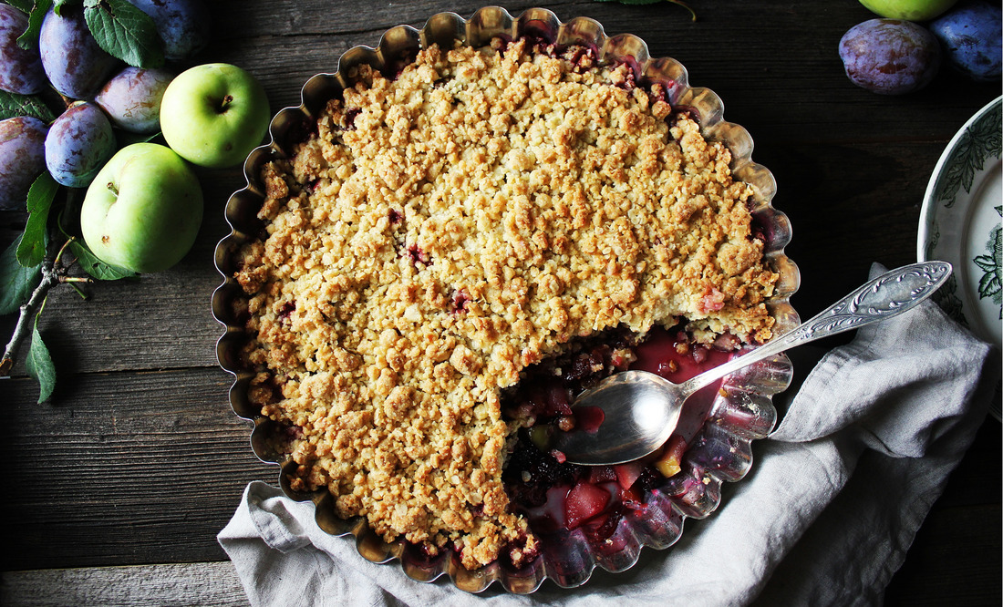 Crumble vegan indice glycémique bas