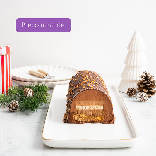 Précommande Bûche chocolat noisette - Surgelée