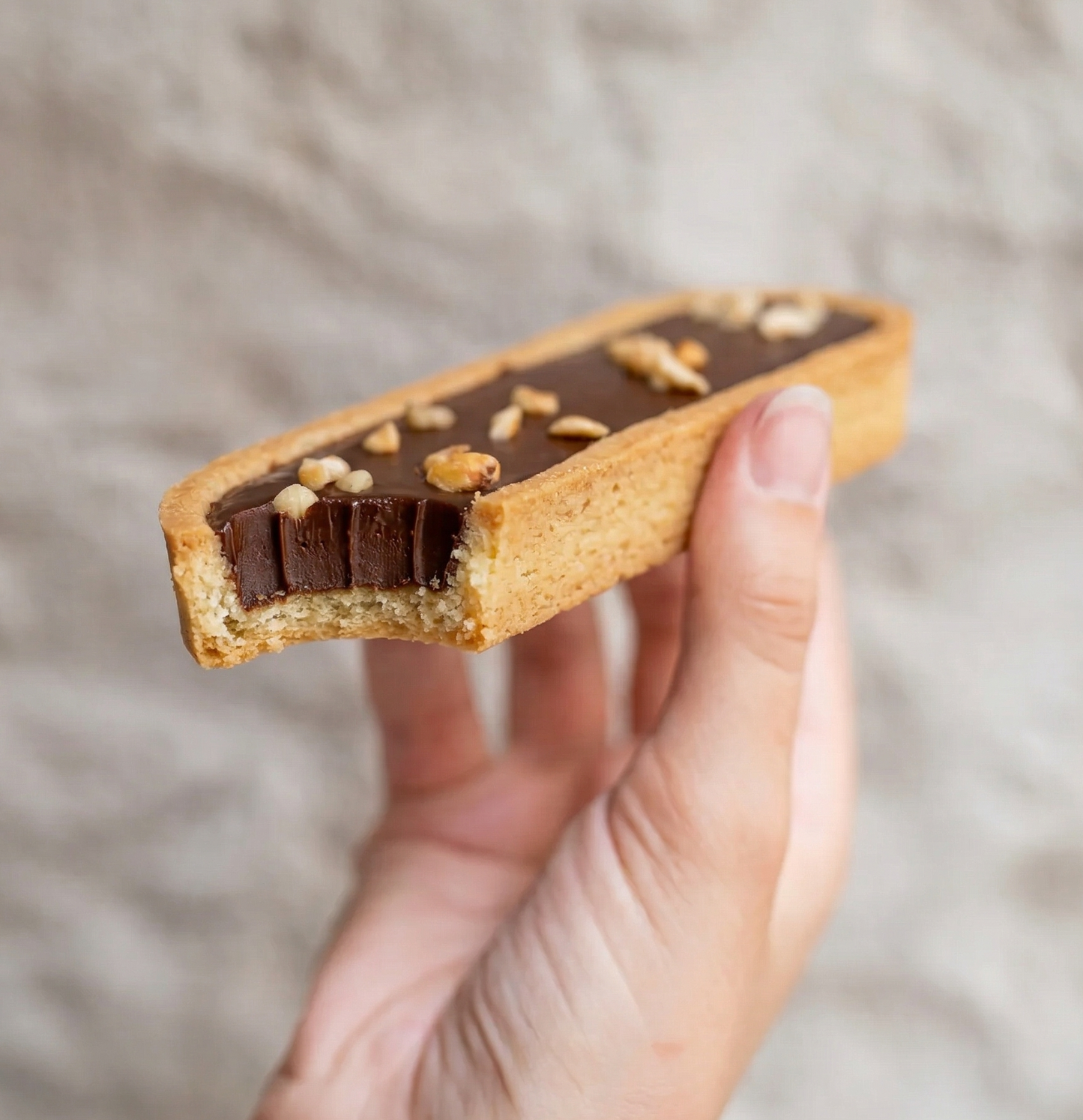 Chocolate hazelnut tartlet