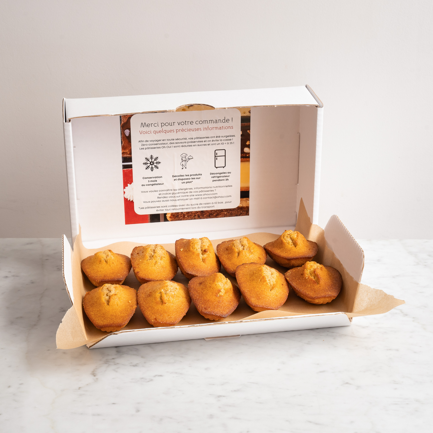 Coffret 10 madeleines - Surgelé