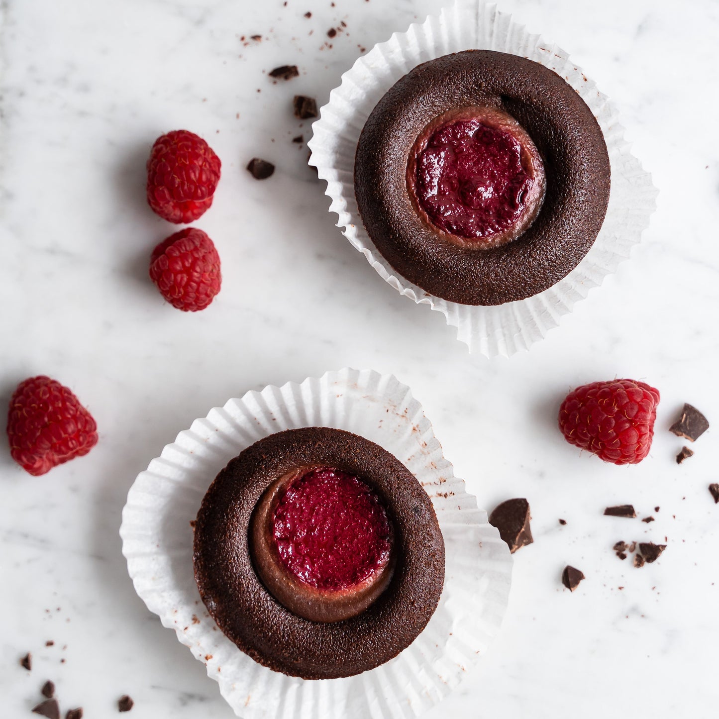 Duo de cœurs fondants au chocolat