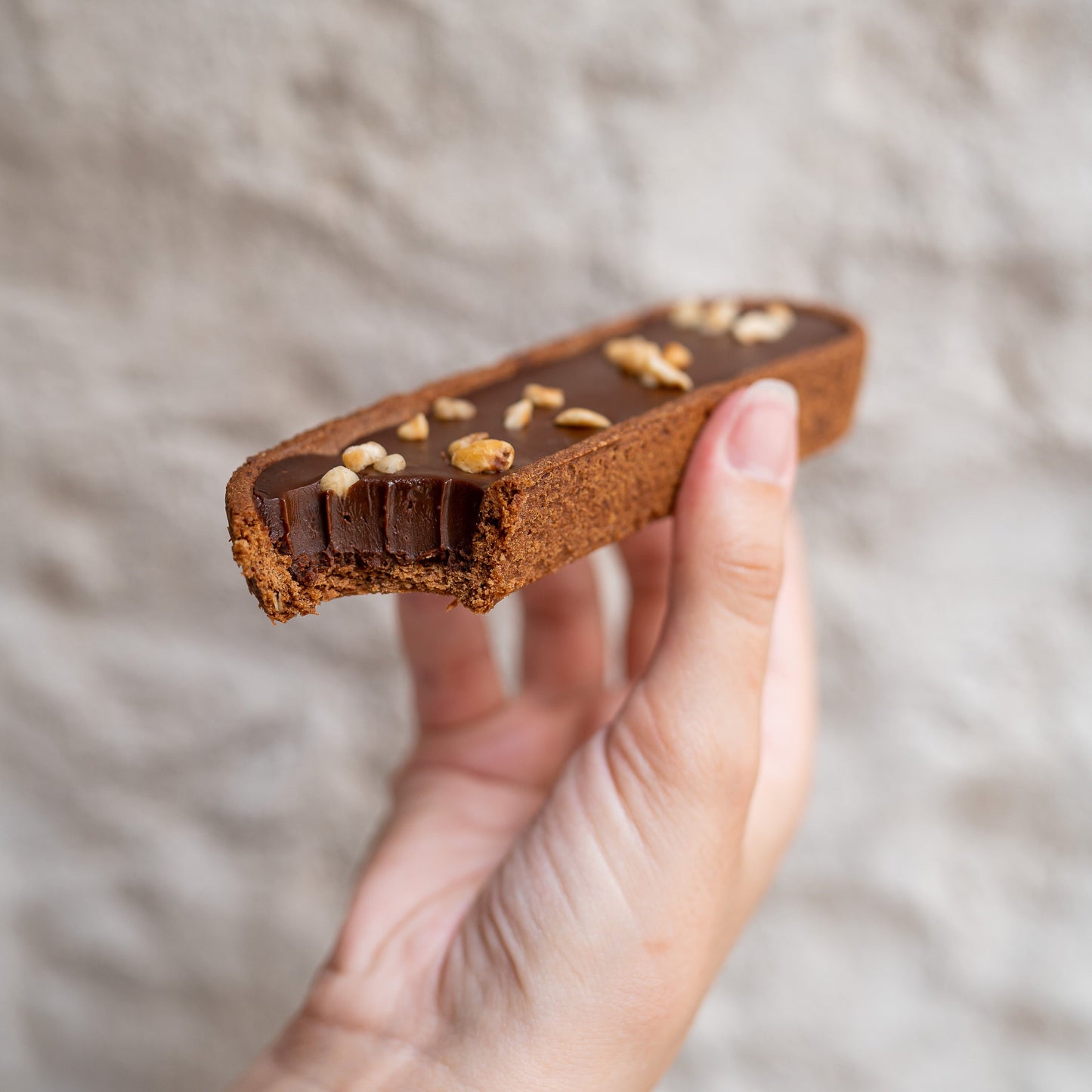 Chocolate hazelnut tartlet